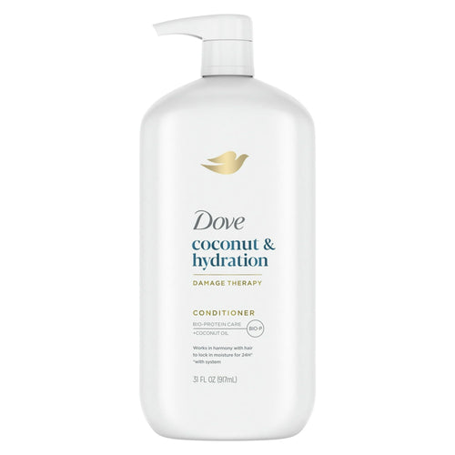 Dove Damage Therapy Daily Conditioner for Dry Hair Coconut & Hydration, 31 fl oz EasyOptionXY LLC
