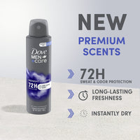 Dove Men+Care Men's Antiperspirant Deodorant Dry Spray Midnight Classico, 3.8 oz EasyOptionXY LLC