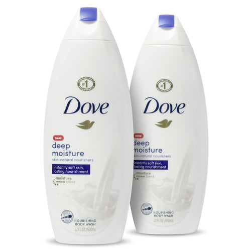 Dove Deep Moisture Nourishing Long Lasting Women's Body Wash Twin Pack, 20 fl oz EasyOptionXY LLC