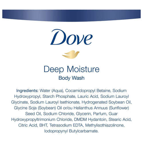 Dove Deep Moisture Nourishing Long Lasting Women's Body Wash Twin Pack, 20 fl oz EasyOptionXY LLC