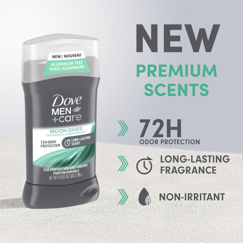 Dove Men+Care Men's Deodorant Stick Moon Oasis Aluminum-Free, 3.0 oz EasyOptionXY LLC