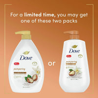 Dove Pampering Long Lasting Gentle Women's Body Wash All Skin Type, Shea Butter & Vanilla, 30 fl oz EasyOptionXY LLC