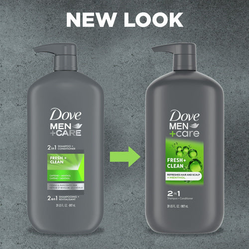 Dove Men+Care Daily 2-in-1 Shampoo and Conditioner Fresh & Clean, 31 oz EasyOptionXY LLC
