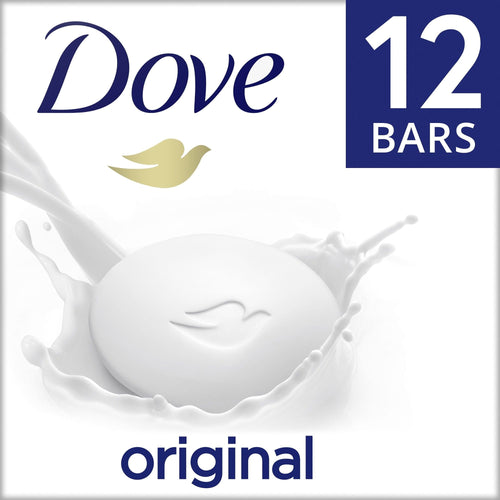 Dove Original Deep Moisturizing Beauty Bar Soap All Skin Type, Unscented, 3.75 oz (12 Bars) EasyOptionXY LLC