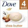 Dove Moisturizing Gentle Beauty Bar Soap for All Skin Type, Shea Butter & Vanilla, 3.75 oz (4 Bars) EasyOptionXY LLC