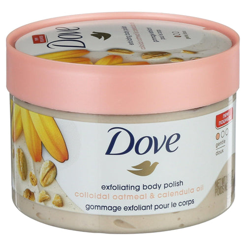 Dove Exfoliating Body Polish Colloidal Oatmeal and Calendula Oil Body Scrub, 10.5 oz EasyOptionXY LLC