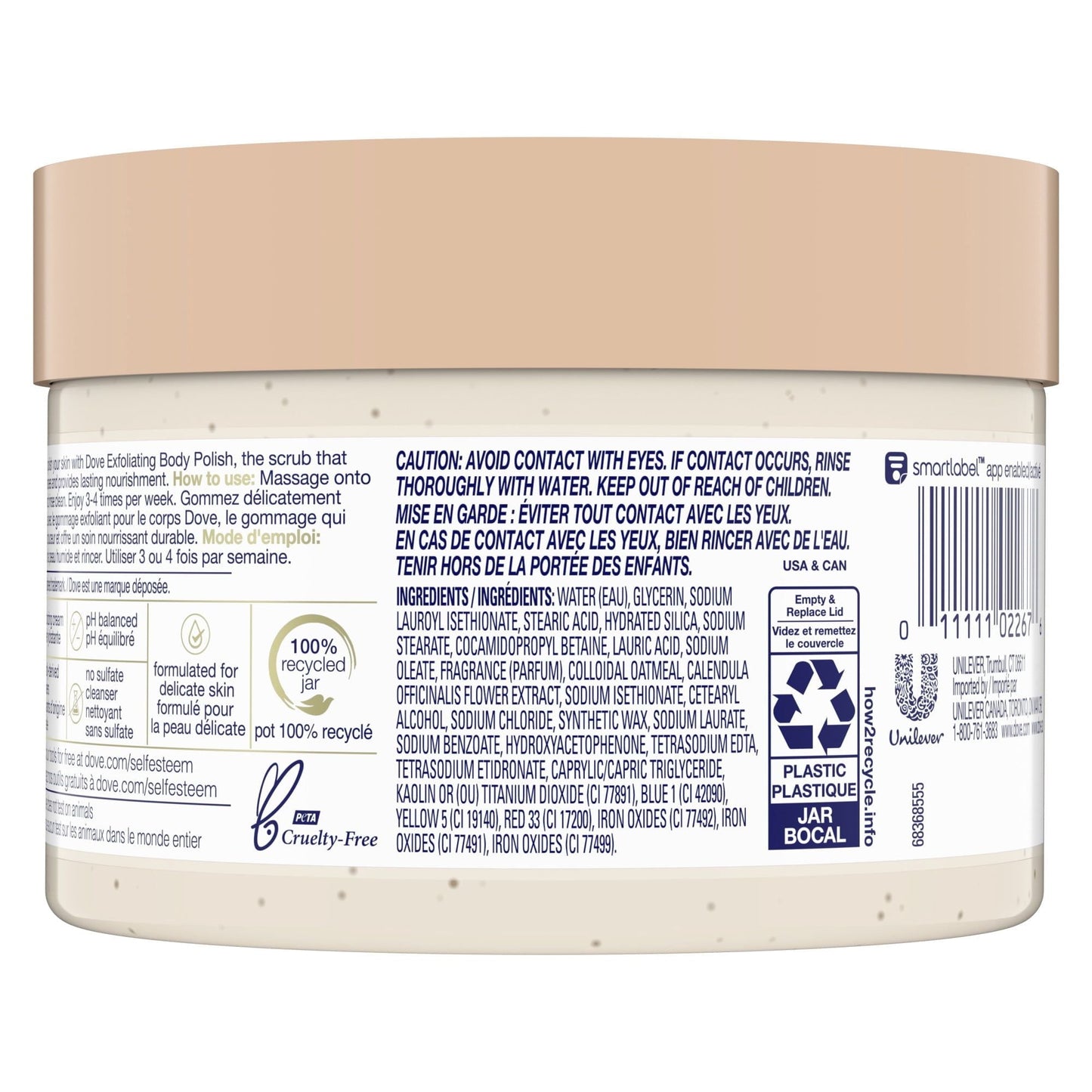 Dove Exfoliating Body Polish Colloidal Oatmeal and Calendula Oil Body Scrub, 10.5 oz EasyOptionXY LLC