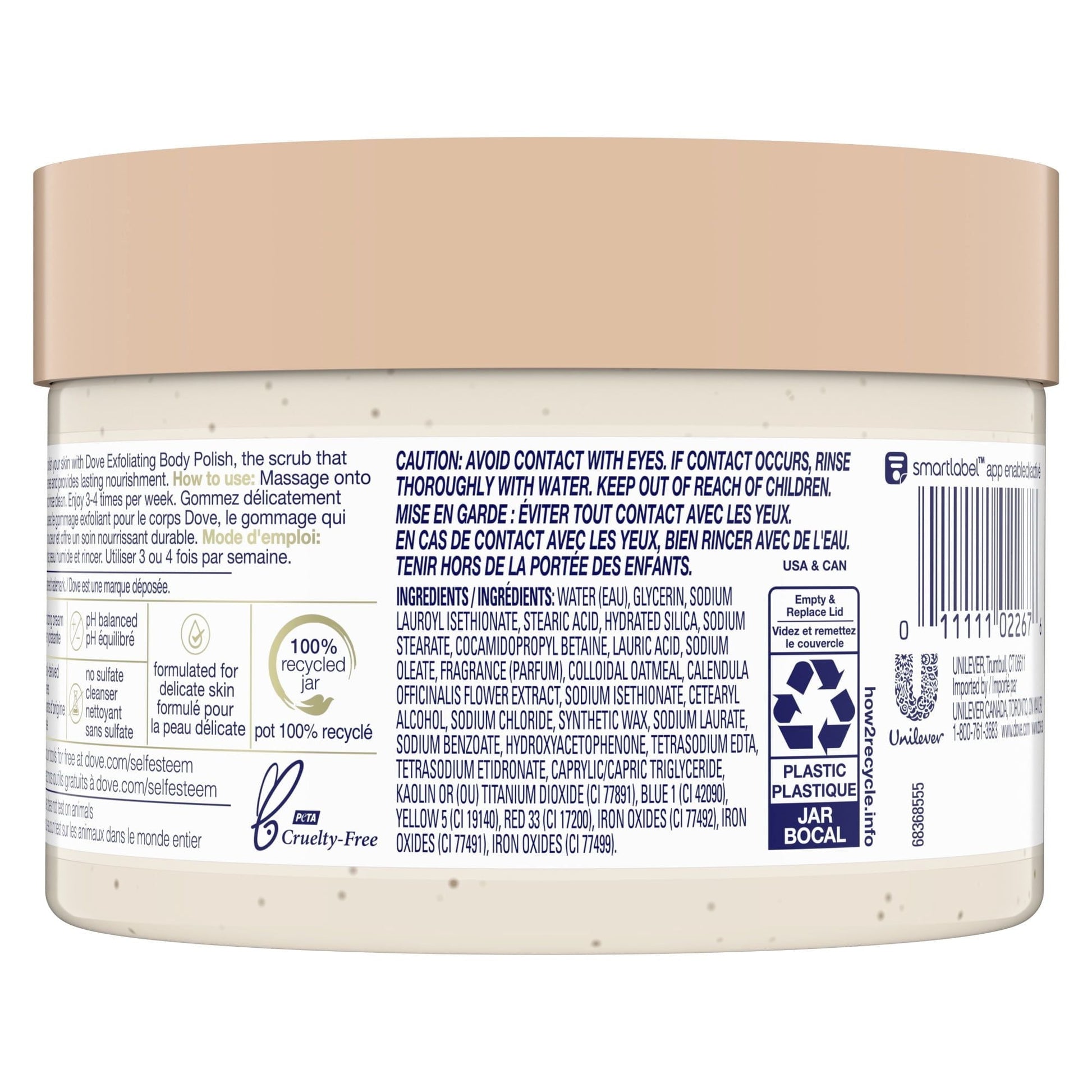 Dove Exfoliating Body Polish Colloidal Oatmeal and Calendula Oil Body Scrub, 10.5 oz EasyOptionXY LLC