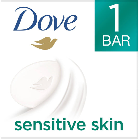 Dove Beauty Moisturizing Cream Bar Soap For Sensitive Skin, Unscented - 3.15 Oz EasyOptionXY LLC
