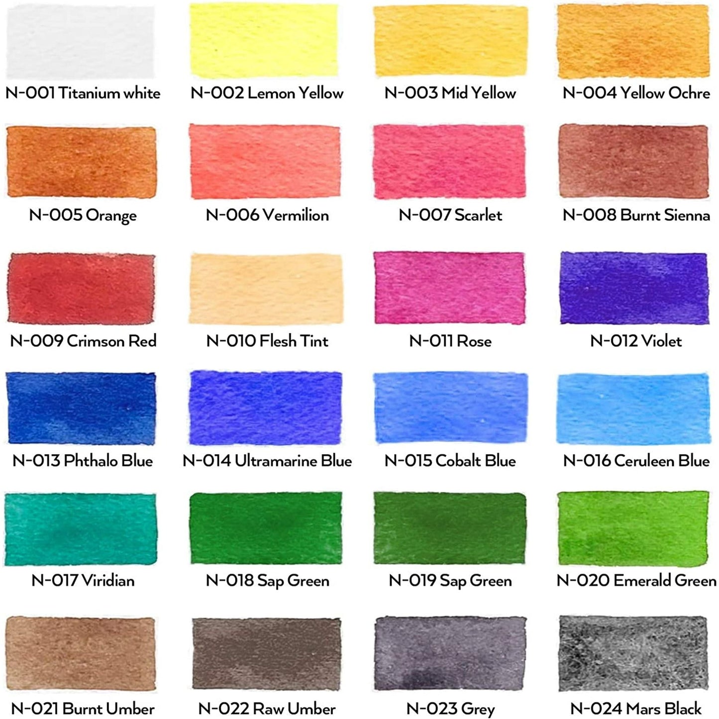 Nicpro 60Pcs Watercolor Paint Kit, Professional Painting Supplies Set 24 Tube Watercolor Paints, 8 Synthetic Squirrel Brushes, 25 Paper Pad, Palette, Color Wheel EasyOptionXY LLC