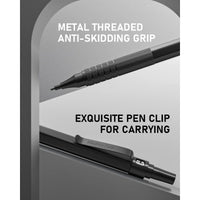 Nicpro 3 Pcs 0.5mm Metal Mechanical Pencils Set, Artist Pencil with 360Pcs HB Lead Refills, 3 Erasers, 9 Eraser Refills, Black EasyOptionXY LLC