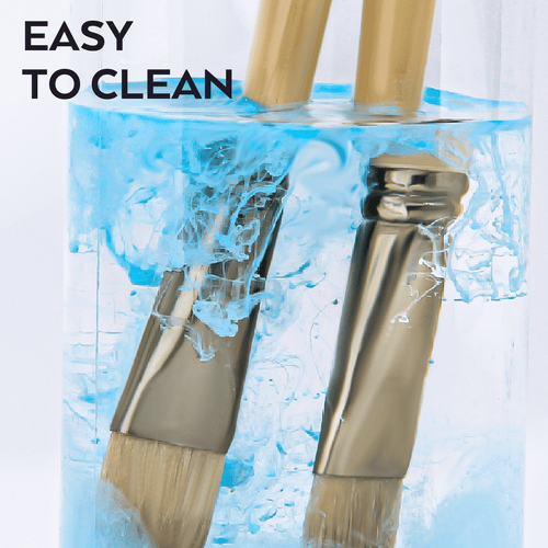 Nicpro 24 Pcs Paint Brushes Set, Paint Brushes for Acrylic Painting, Art Supplies for Watercolor & Gouache Kids Adults, Painting Supplies with Cloth Roll and Palette Knife, Gift Package EasyOptionXY LLC