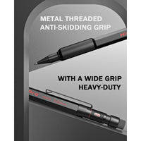 Nicpro 2.0mm Metal Mechanical Pencils, Carpenter Pencil Set with 12 Black Lead Refills, 12 Colored Lead Refills, Erasers, Come with Case EasyOptionXY LLC