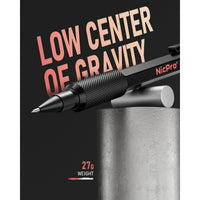 Nicpro 2.0mm Metal Mechanical Pencils, Carpenter Pencil Set with 12 Black Lead Refills, 12 Colored Lead Refills, Erasers, Come with Case EasyOptionXY LLC