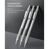 Nicpro 0.5mm Mechanical Pencils Set with Case, 3 Metal Artist Pencil with HB Pencil Leads and Erasers EasyOptionXY LLC