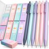 Nicpro 6Pcs Pastel Mechanical Pencil Set, 0.5 & 0.7 mm with 6 Tubes HB Lead Refill, 3Pcs Eraser and 9Pcs Eraser Refill - with Cute Case EasyOptionXY LLC
