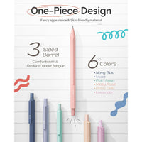 Nicpro 6Pcs Pastel Mechanical Pencil Set, 0.5 & 0.7 mm with 6 Tubes HB Lead Refill, 3Pcs Eraser and 9Pcs Eraser Refill - with Cute Case EasyOptionXY LLC