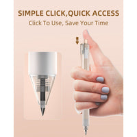 Nicpro 13 Pcs Pastel Gel Ink Pens Set, 1 Highlighter Cute 0.5mm Fine Point Retractable 12 Pcs Black Pens, Office Supplies with Case(Brown) EasyOptionXY LLC