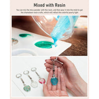 Nicpro 8 Colors Chameleon Mica Powder, Color Shift Mica Powder for Epoxy Resin & Tumbler, Resin Supplies Pigment Powder for Soap Making 0.17 oz/jar EasyOptionXY LLC