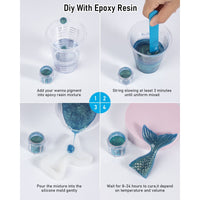 Nicpro 8 Colors Chameleon Mica Powder, Color Shift Mica Powder for Epoxy Resin & Tumbler, Resin Supplies Pigment Powder for Soap Making 0.17 oz/jar EasyOptionXY LLC