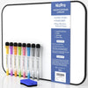 Nicpro Dry Erase Whiteboard A3, Magnetic Double Sided 30 x 42 cm White Board with Black Border, Including 8 Water-Based Pens and 1 Eraser EasyOptionXY LLC
