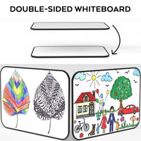 Nicpro Dry Erase Whiteboard A3, Magnetic Double Sided 30 x 42 cm White Board with Black Border, Including 8 Water-Based Pens and 1 Eraser EasyOptionXY LLC