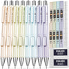 Nicpro 8 Pcs Pastel Mechanical Pencil 0.5mm & 0.7 mm, Cute Fast Click Mechanical Pencils Set with 8 Tubes HB Lead Refill, Eraser, Eraser Refill, with Case EasyOptionXY LLC