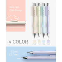 Nicpro 8 Pcs Pastel Mechanical Pencil 0.5mm & 0.7 mm, Cute Fast Click Mechanical Pencils Set with 8 Tubes HB Lead Refill, Eraser, Eraser Refill, with Case EasyOptionXY LLC