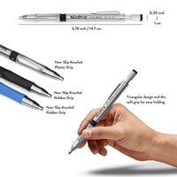Nicpro 3 Pcs 2.0 mm Colors Mechanical Pencil Set, 3 Pcs Carpenter Drafting Pencil 2.0 mm for Art Drawing Writing Sketching Construction with 6 Tube Pre-Sharpen 2B & Color Refill, Eraser, Sharpener EasyOptionXY LLC