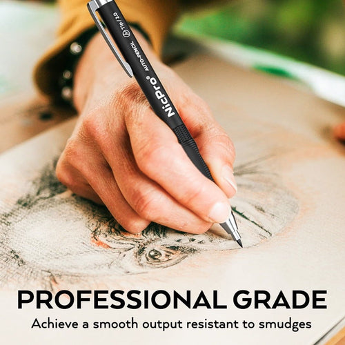 Nicpro 3 Pcs 2.0 mm Colors Mechanical Pencil Set, 3 Pcs Carpenter Drafting Pencil 2.0 mm for Art Drawing Writing Sketching Construction with 6 Tube Pre-Sharpen 2B & Color Refill, Eraser, Sharpener EasyOptionXY LLC