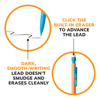 BIC Xtra Strong Mechanical Pencils with Erasers, Thick Point (0.9mm), Pack of 24 EasyOptionXY LLC