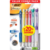 BIC Velocity Original + BIC Velocity Max Mechanical Pencil Combo Pack, 6 Count EasyOptionXY LLC