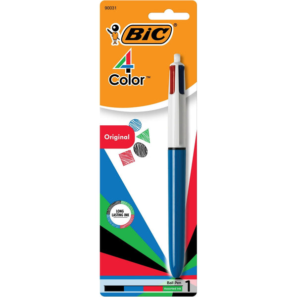 BIC 4-Color Retractable Ball Pen - 50th Birthday Edition, Assorted Colors, 1 Count EasyOptionXY LLC
