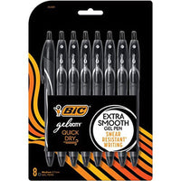 BIC Gelocity Quick Dry Black Gel Pens, Medium Point (0.7mm), 8-Count Pack EasyOptionXY LLC