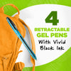 BIC Ecolutions Ocean-Bound Plastic Gel Pens, Medium Point (1.0mm), Black, 4-Count EasyOptionXY LLC