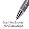 BIC Glide Exact Retractable Ball Point Pens, Fine Point, 0.7 mm, Black Ink, Pack of 3 EasyOptionXY LLC