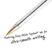 BIC Cristal Xtra Smooth Ballpoint Stick Pens, 1.0 mm, Red Ink, Pack of 10 EasyOptionXY LLC