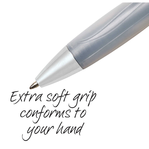 BIC Atlantis Ultra Comfort Retractable Ball Pen, 1.00 mm, Black Ink, Pack of 1 EasyOptionXY LLC