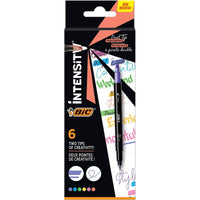 BIC Intensity Dual Tip Highlighters, Assorted Colors, 6-Count EasyOptionXY LLC