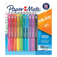 Paper Mate InkJoy Gel Pens, Medium Point (0.7 mm), Assorted Colors, 10 Count EasyOptionXY LLC