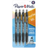 Paper Mate Profile Retractable Gel Pens, 0.7 mm, Black, 4 Count EasyOptionXY LLC