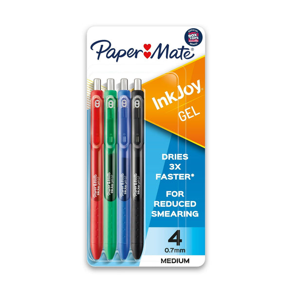 Paper Mate Ink Joy Assorted Retractable Gel Pen 4 pk EasyOptionXY LLC