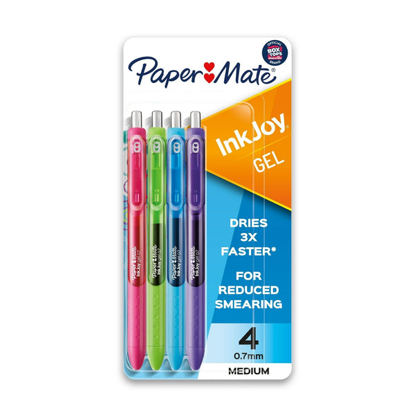 Paper Mate InkJoy Gel Pens, Medium Point, Assorted, 4 Pack EasyOptionXY LLC