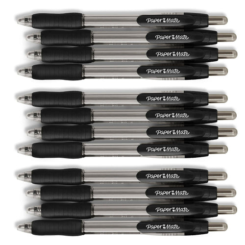 Paper Mate Profile Retractable Ballpoint Pens, Bold Point (1.4mm), Black, 12 Count EasyOptionXY LLC