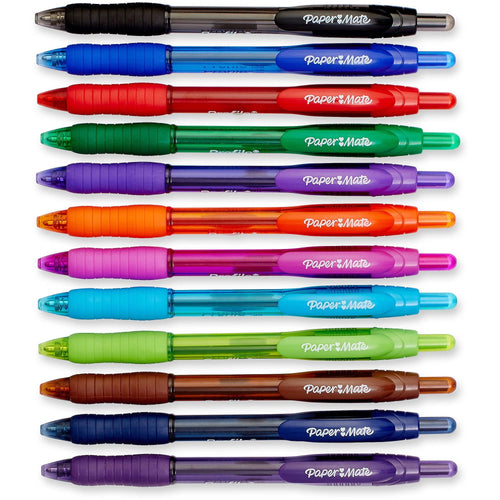 Paper Mate Profile Retractable Ballpoint Pens, Bold (1.4mm), Assorted Colors, 12 Count EasyOptionXY LLC