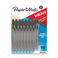 Paper Mate InkJoy 100RT Retractable Ballpoint Pens, Medium Point, Black, 16 Count EasyOptionXY LLC