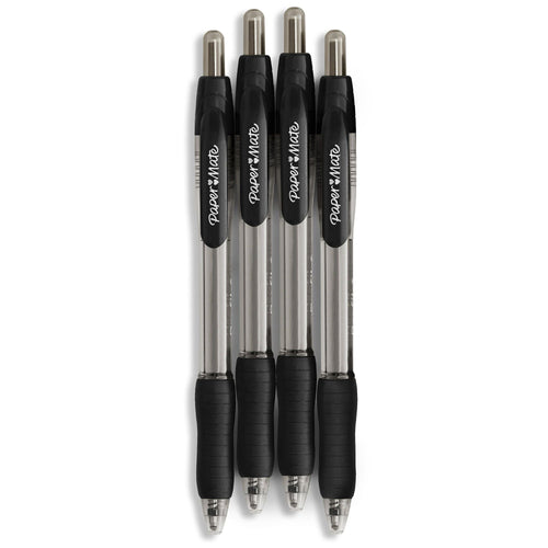 Paper Mate Profile Retractable Ballpoint Pens, 1.4 mm Bold Point, Black, 4 Count EasyOptionXY LLC