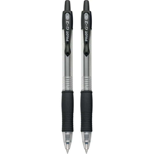 Pilot G2 Premium Retractable Gel Ink Rolling Ball Pens, Ultra Fine Point, Black Ink, 2 Pack EasyOptionXY LLC