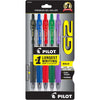 Pilot G2 Retractable Gel Ink Pens, Bold Point, Asst, 5 Pack EasyOptionXY LLC