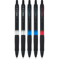 Pilot G2 Metal Gradation Collection Premium Gel Ink Pen, Fine Point, Black, Blue, Red Ink, 5 Count EasyOptionXY LLC